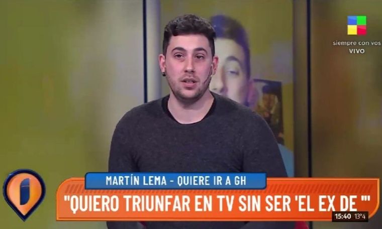 Martín Lema quiere ingresar a la Casa de Gran Hermano. El ex novio de Silvia Süller y Alejandra Pradón se peleó con todo Intrusos.