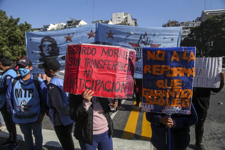 El rol de los movimientos de izquierda fue clave en los ataques contra el gobierno de Jujuy. Foto: Noticias Argentinas