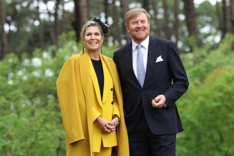 Este fue el increíble look de Máxima de los Países Bajos para la coronación real. Foto: Instagram @koninklijkhuis