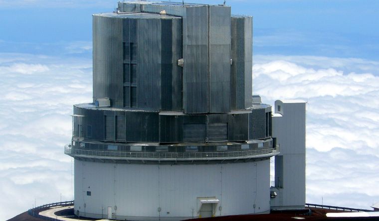 El Telescopio Subaru fue instalado por Japón en Hawái. Foto: Wikipedia.
