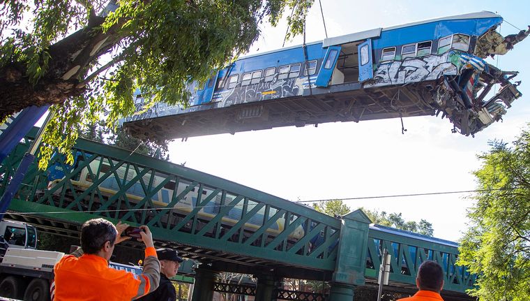 El choque del Tren San Martín dejó 61 heridos Foto: NA
