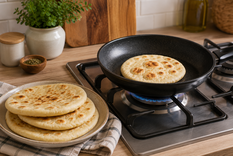 Pan árabe en un abrir y cerrar de ojos: una de las recetas hechas en sartén que pasará a ser tu aliada