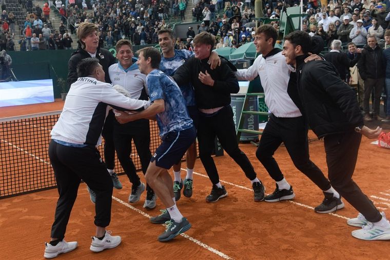 Argentina, con paso perfecto ante Lituania: estará en los clasificatorios al cuadro principal de la Davis 2024 Foto: Telam