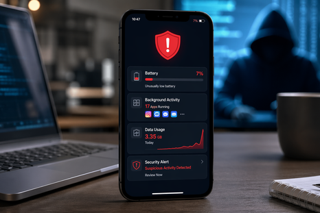 Una batería que se agota rápido puede revelar procesos ocultos funcionando sin permiso en segundo plano. Una batería que se agota rápido puede revelar procesos ocultos funcionando sin permiso en segundo plano.
