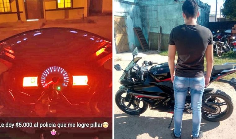 Detenido El joven publicó un desafiante mensaje pero la broma le salió mal. Foto: El Liberal.