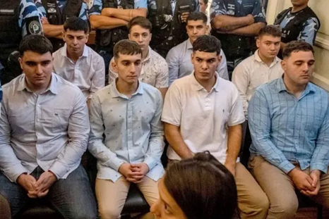 Los rugbiers condenados por el crimen de Fernando Báez Sosa.&nbsp;