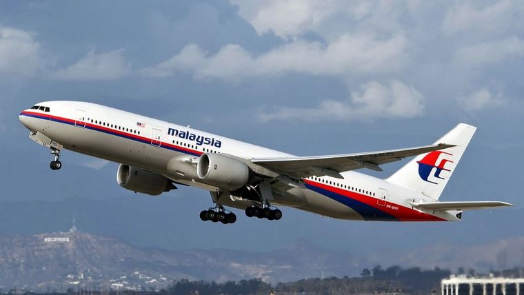 Un avión de Malaysia Airlines habría sido derribado por Rusia. Foto: NA Un avión de Malaysia Airlines habría sido derribado por Rusia. Foto: NA