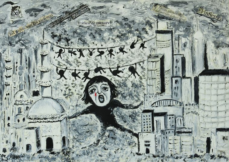 Foto: Obra de Elia Bicnahi de Zizzias.