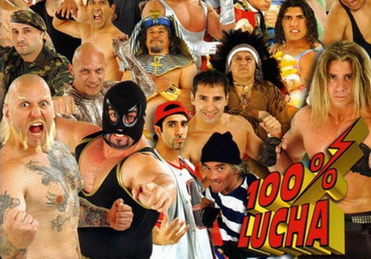 Los personajes de 100% Lucha en la pantalla grande. Foto: web