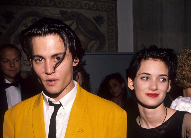 Winona Ryder y Johnny Deep fueron una de las parejas favoritas de la década de los 90.