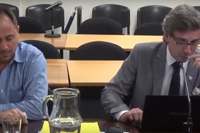 MDZol | Verdenelli Alejandro Verdenelli junto a su abogado Eduardo de Oro.