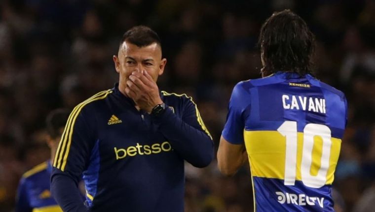 Almirón llenó de elogios a Cavani Foto: Redes Sociales