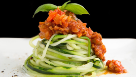 ¡Explosión de sabor! receta de zoodles con salsa boloñesa sin harina. ¡Explosión de sabor! receta de zoodles con salsa boloñesa sin harina.