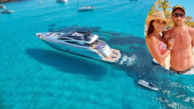 Shalimar II es el lujoso yate que alquilaron Messi y Antonela para navegar por Ibiza
