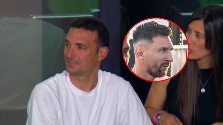 Scaloni fue a ver a Messi al Inter Miami