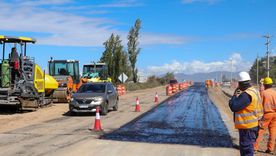 Obras en la ruta Panamericana (ruta 82) Obras en la ruta Panamericana (ruta 82)