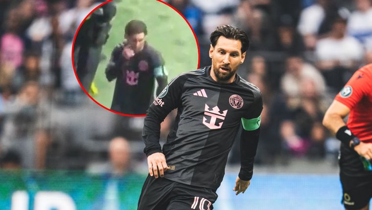 Messi confrontó al público de Vancouver tras la derrota en la ida de Concachampions. Foto: @InterMiamiFC y captura redes sociales