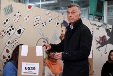 Ya votó el ex presidente Mauricio Macri Foto: Télam Ya votó el ex presidente Mauricio Macri Foto: Télam