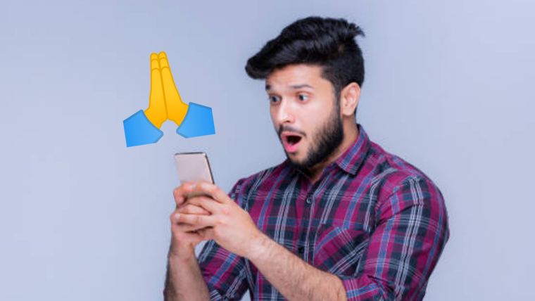 Increíble: esto significa realmente el emoji de las manos juntas de WhatsApp