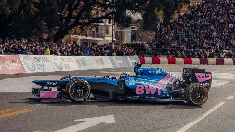 Franco Colapinto en Buenos Aires: exhibición histórica con el Alpine de Fórmula 1