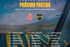 Claudio Úbeda dio a conocer la lista de convocados en Boca para el duelo ante Barracas. Foto: @BocaJrsOficial