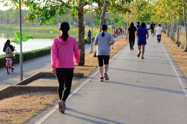 La caminata es uno de los ejercicios más populares Foto: Shutterstock