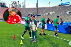 El Tata Martino no fue a la práctica de este jueves y mandó a su CT a dirigirla porque se quedó en el hotel viendo el amistoso entre Honduras y Argentina.