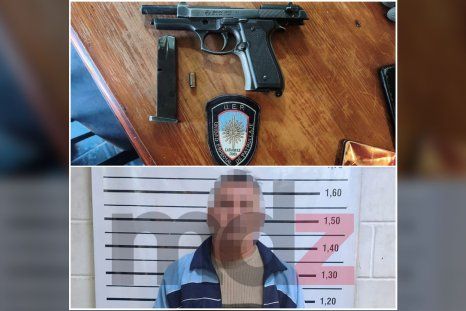 El arma de fogueo incautada y el hombre detenido tras el conflicto familiar en Las Heras El arma de fogueo incautada y el hombre detenido tras el conflicto familiar en Las Heras