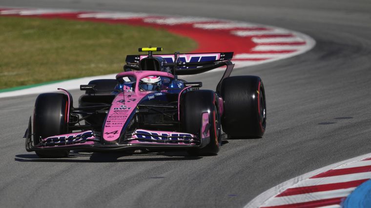 Franco Colapinto quedó eliminado en la Q1 del GP de España. Foto: EFE