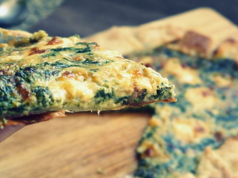 pizza espinaca Pizza de espinaca y queso azul Foto: .Paulina Cocina (paulinacocina.net)