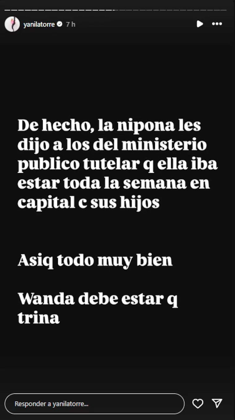 Datos de Yanina Latorre sobre la China Suárez. Datos de Yanina Latorre sobre la China Suárez.