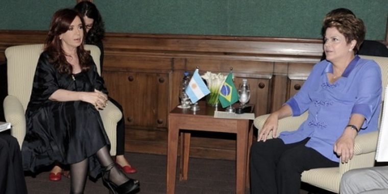 Cristina y Dilma, en México. Foto: Télam