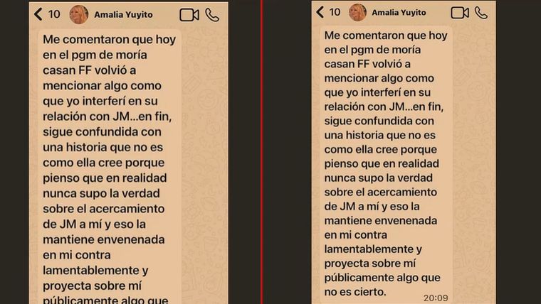 Yuyito González furiosa con Fátima Flórez. Yuyito González furiosa con Fátima Flórez.