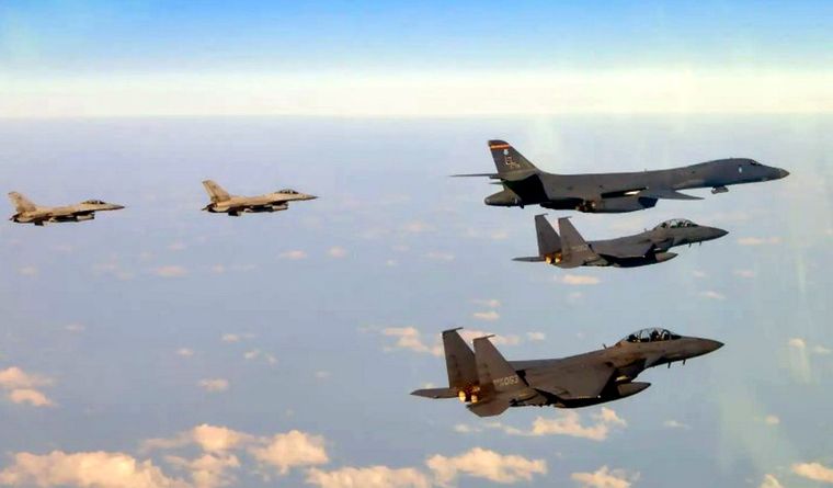 Aviones de Corea del Sur volaron la zona de manera preventiva, tras las Aviones de Corea del Sur volaron la zona de manera preventiva, tras las