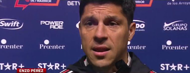 Enzo Pérez y una tajante respuesta sobre la crisis de River Foto: Captura ESPN