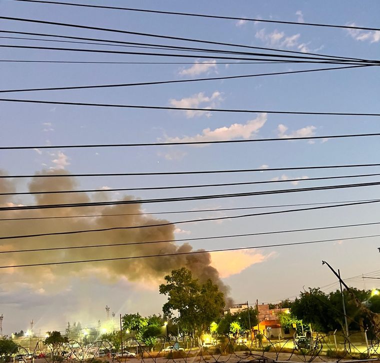 Imágenes del incendio. Foto: gentileza.