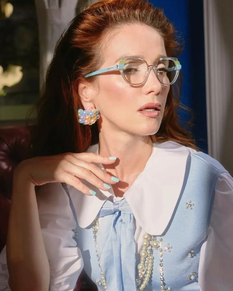 El look “rich grandma” de Natalia Oreiro. Foto: Instagram: nataliaoreirosoy