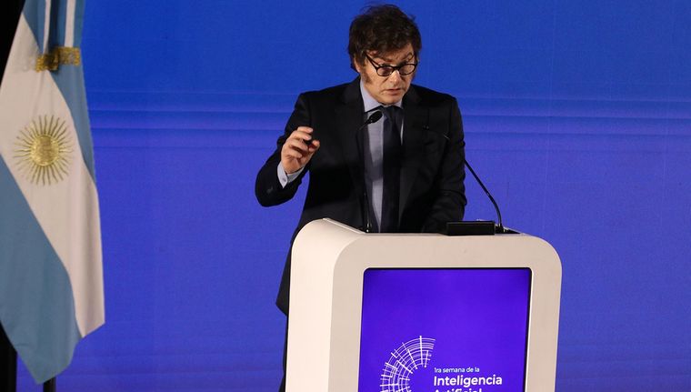  Javier Milei en el Polo Científico Tecnológico Foto: Presidencia