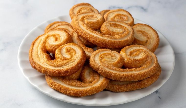 Palmeritas de hojaldre caseras faciles, una receta irresistible