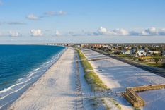 Esta playa de Florida tiene arena blanca de cristal de cuarzo Foto: Mexico Beach
