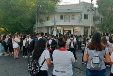 Protesta de los alumnos sanrafaelinos.