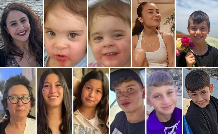 Los rehenes 11 liberados este lunes.