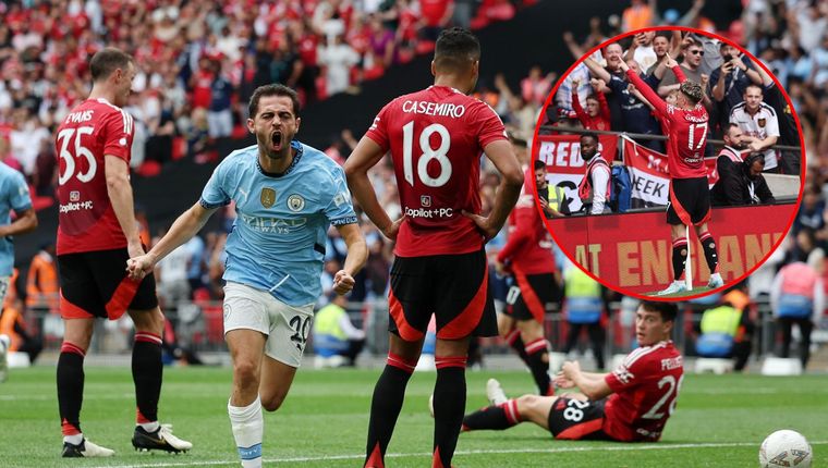 Manchester City derrotó al United en los penales y se consagró campeón de la Community Shield. Foto: EFE