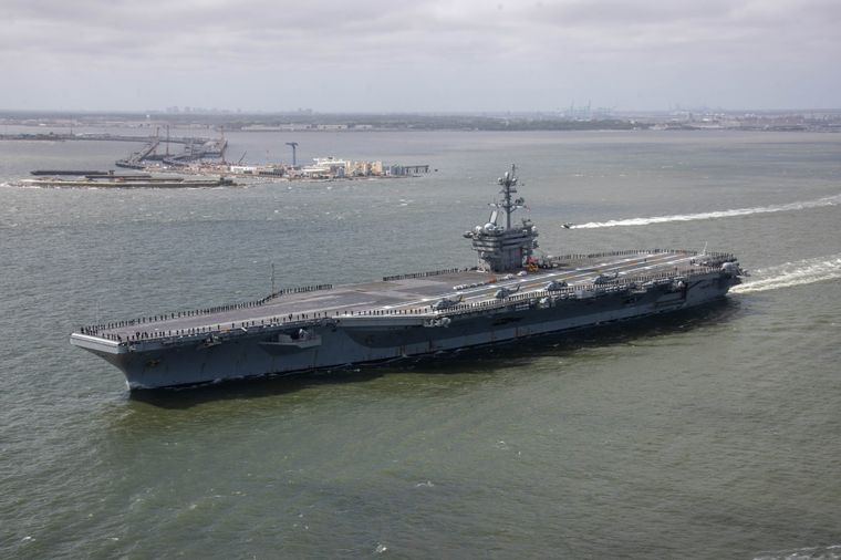 El poderoso USS George Washington. Foto: Gentileza