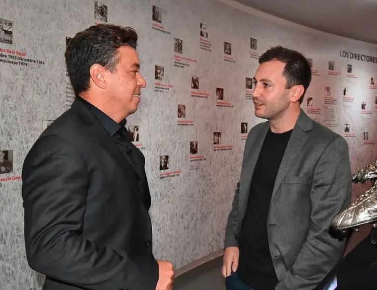 El flamante presidente de River habló cara a cara con Gallardo antes del duelo con Boca.