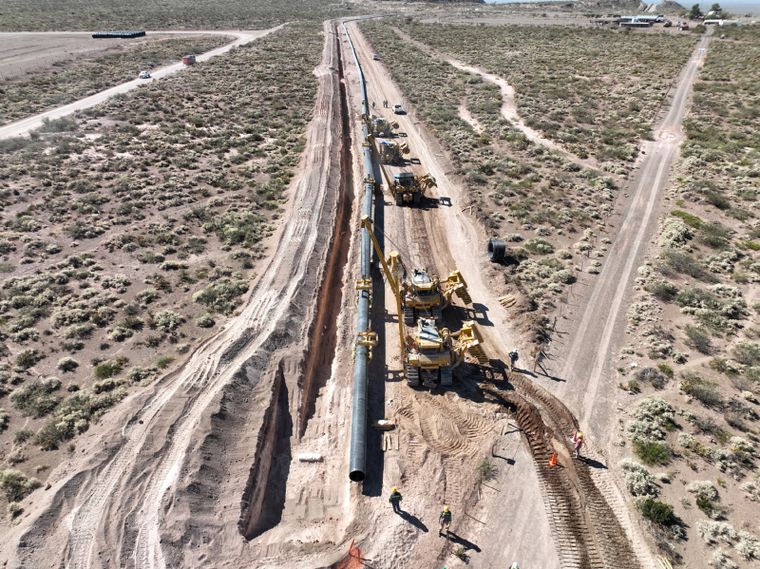 El gasoducto en Vaca Muerta implica una obra de u$s700 millones.
