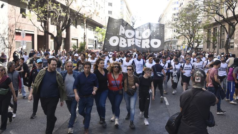 EL PO, FOL, MTE y jubilados marcharán por el centro desde 14:30 Foto: Juan Mateo Aberastain / MDZ