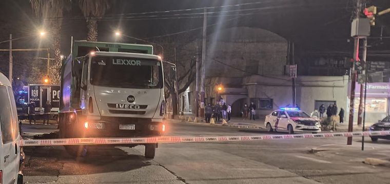 La escena del accidente fatal. Foto: Ministerio de Seguridad