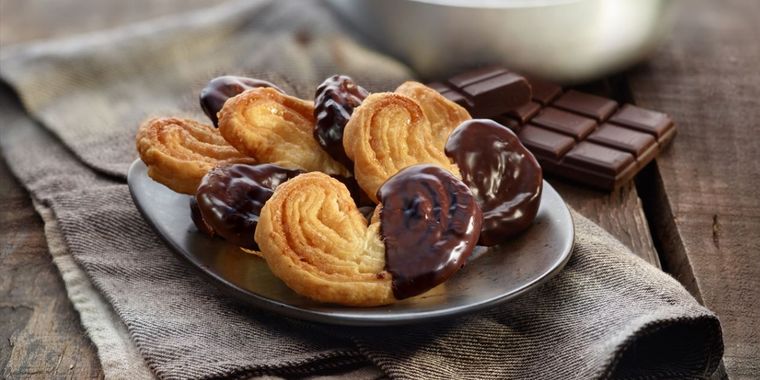 palmeritas con chocolate Foto: cookpad