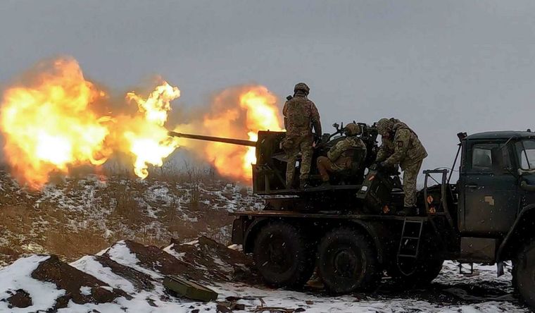 artillería ucraniana Los ataques a suelo de Rusia ya son habituales. Foto: Efe.